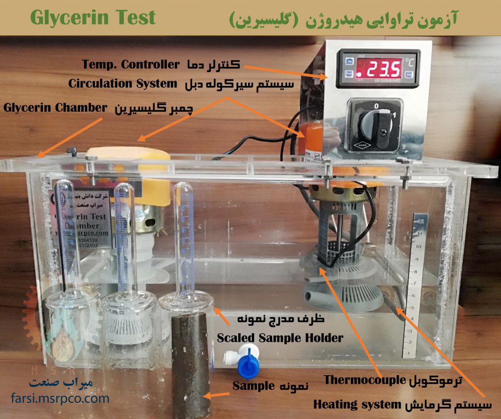 تجهیزات آزمون تراوایی هیدروژن (گلیسیرین)